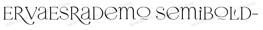 ErvaEsraDemo SemiBold字体转换